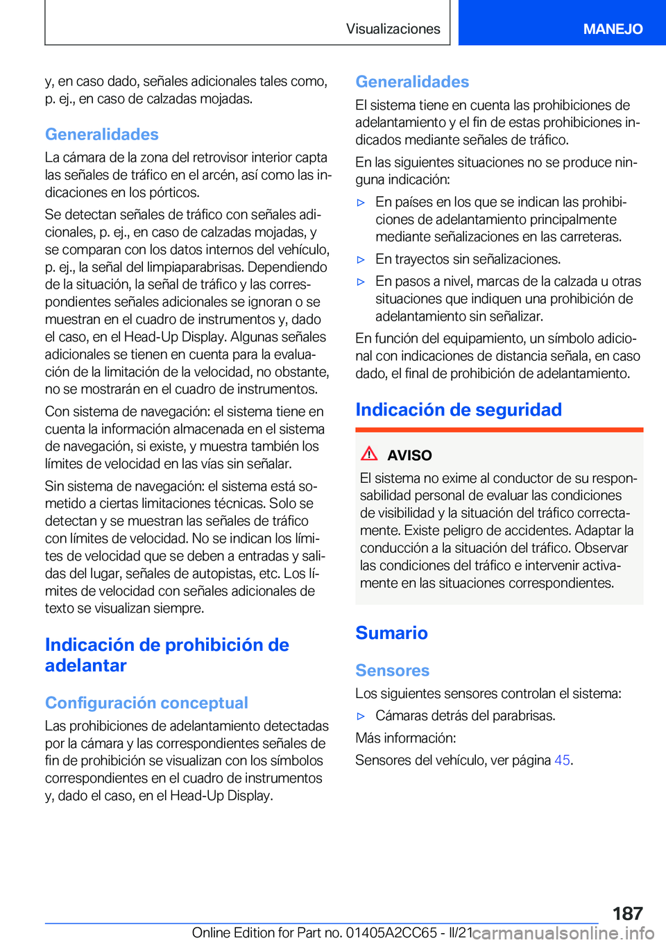 BMW 8 SERIES GRAN COUPE 2022  Manuales de Empleo (in Spanish) �y�,��e�n��c�a�s�o��d�a�d�o�,��s�e�