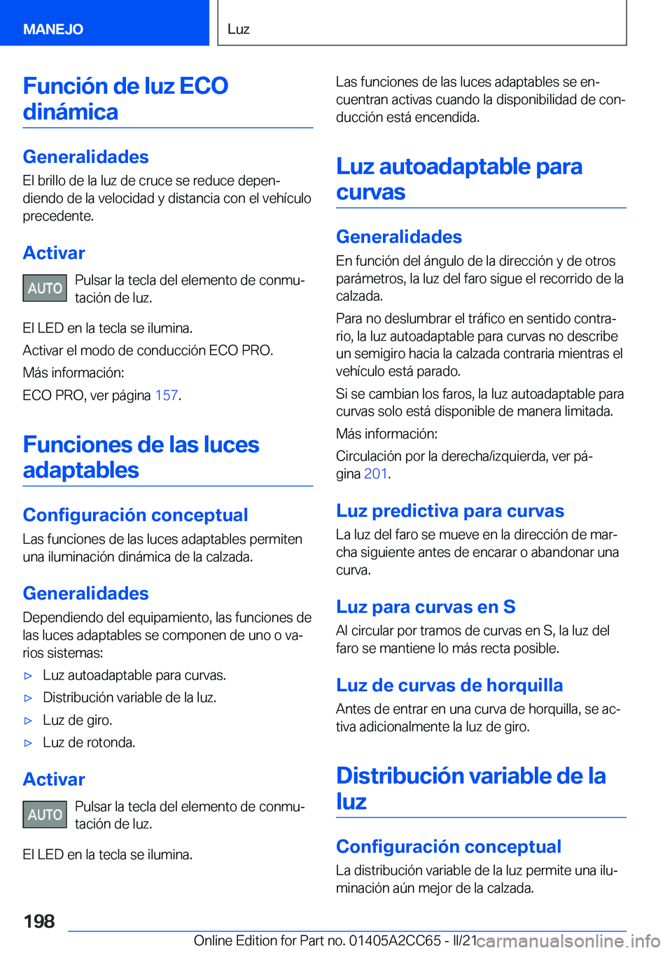 BMW 8 SERIES GRAN COUPE 2022  Manuales de Empleo (in Spanish) �F�u�n�c�i�