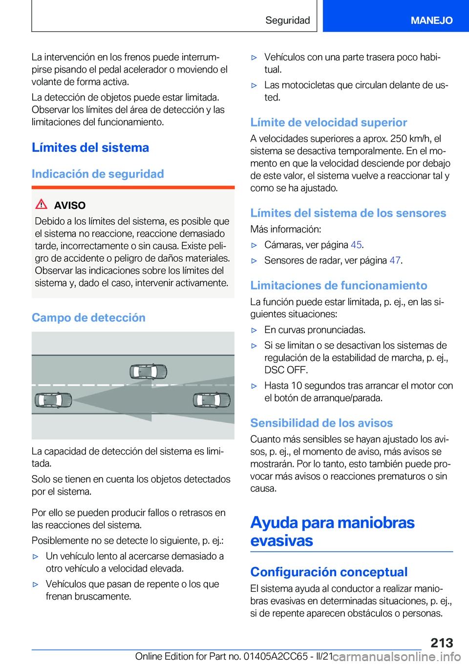 BMW 8 SERIES GRAN COUPE 2022  Manuales de Empleo (in Spanish) �L�a��i�n�t�e�r�v�e�n�c�i�