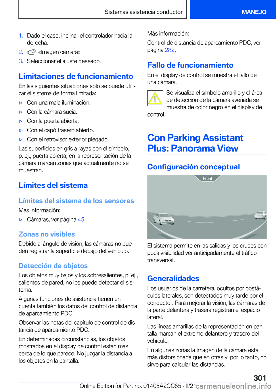 BMW 8 SERIES GRAN COUPE 2022  Manuales de Empleo (in Spanish) �1�.�D�a�d�o��e�l��c�a�s�o�,��i�n�c�l�i�n�a�r��e�l��c�o�n�t�r�o�l�a�d�o�r��h�a�c�i�a��l�a�d�e�r�e�c�h�a�.�2�.���«�I�m�a�g�e�n��c�