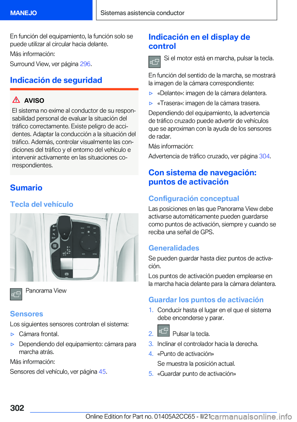 BMW 8 SERIES GRAN COUPE 2022  Manuales de Empleo (in Spanish) �E�n��f�u�n�c�i�