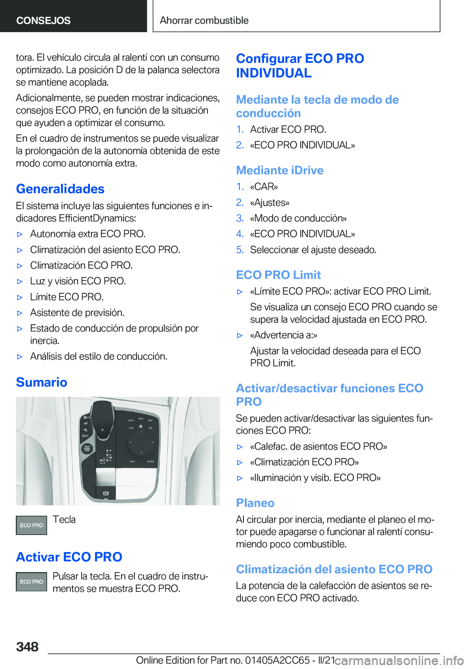 BMW 8 SERIES GRAN COUPE 2022  Manuales de Empleo (in Spanish) �t�o�r�a�.��E�l��v�e�h�