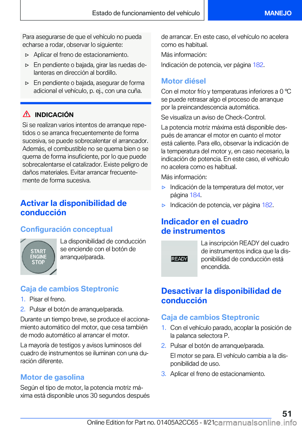 BMW 8 SERIES GRAN COUPE 2022  Manuales de Empleo (in Spanish) �P�a�r�a��a�s�e�g�u�r�a�r�s�e��d�e��q�u�e��e�l��v�e�h�
