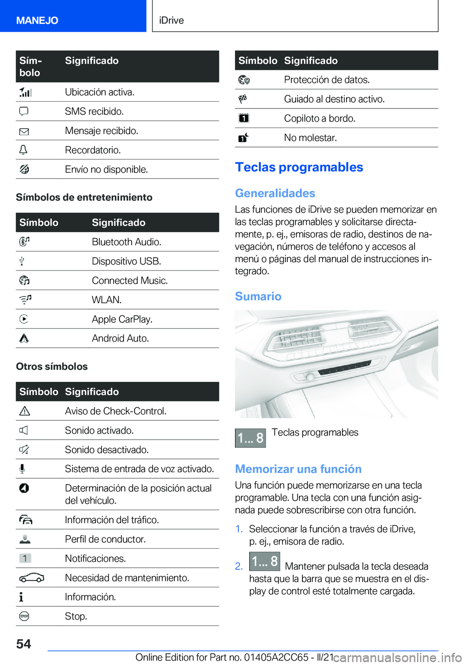 BMW 8 SERIES GRAN COUPE 2022  Manuales de Empleo (in Spanish) �S�