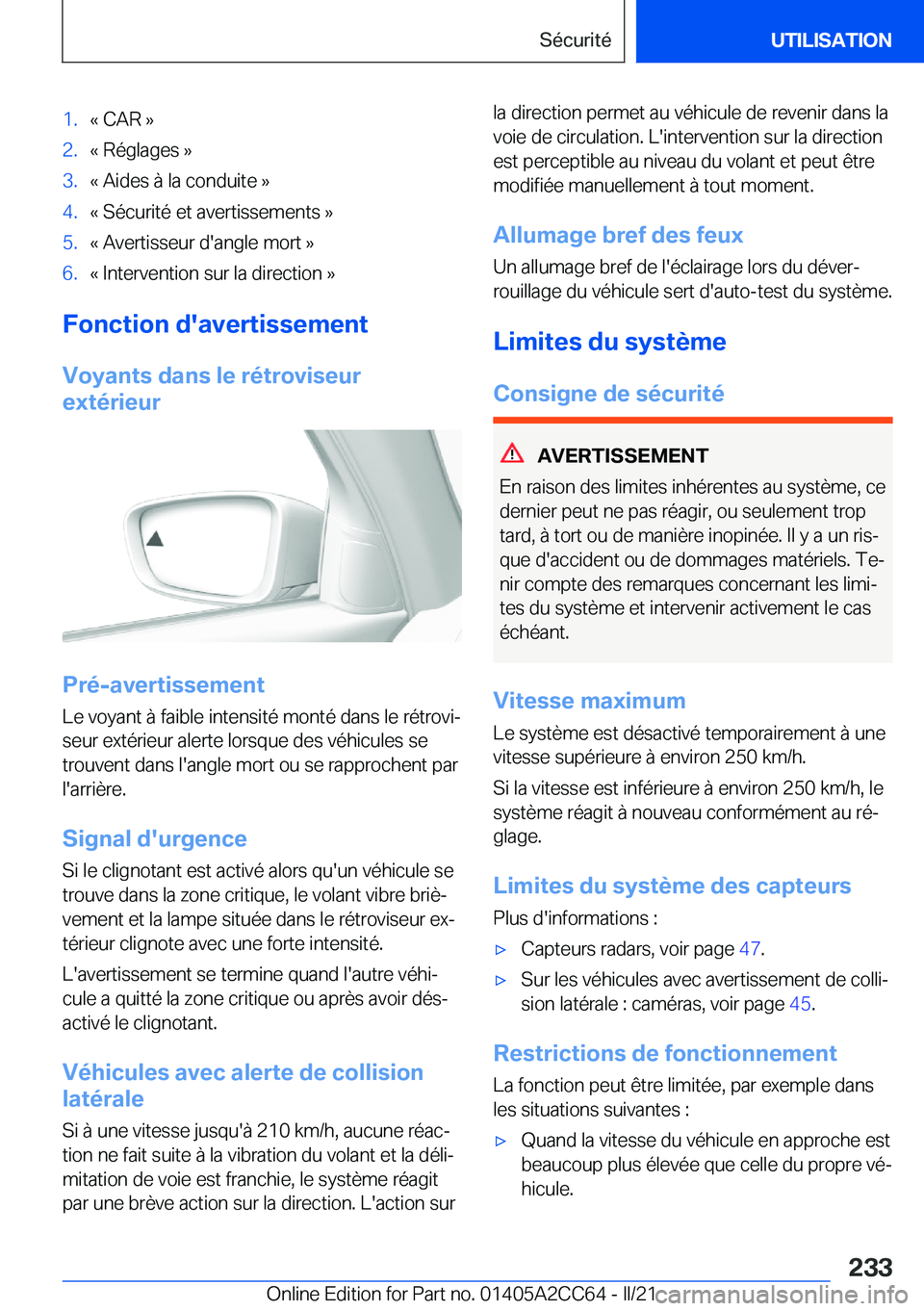 BMW 8 SERIES GRAN COUPE 2022  Notices Demploi (in French) �1�.�k��C�A�R��{�2�.�k��R�é�g�l�a�g�e�s��{�3�.�k��A�i�d�e�s��