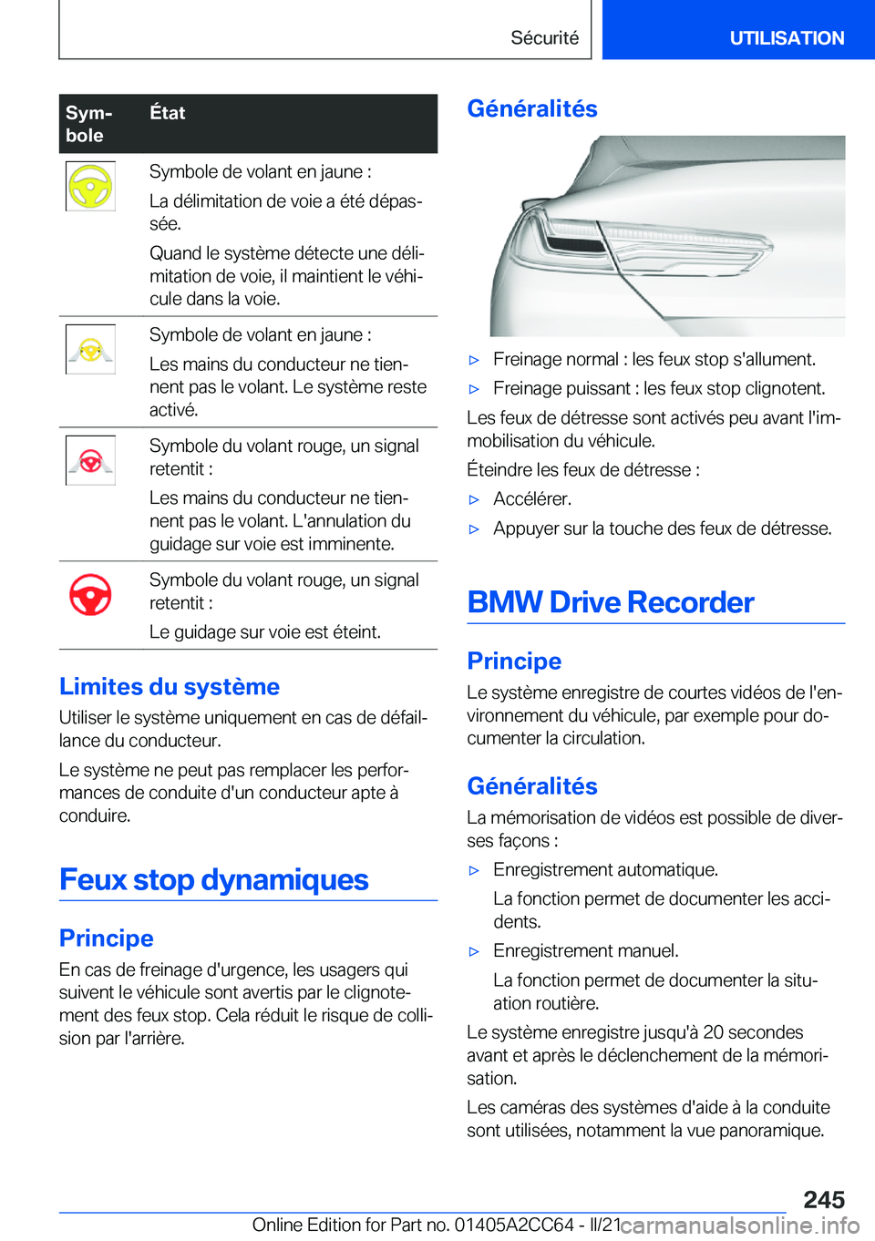 BMW 8 SERIES GRAN COUPE 2022  Notices Demploi (in French) �S�y�mj
�b�o�l�e�