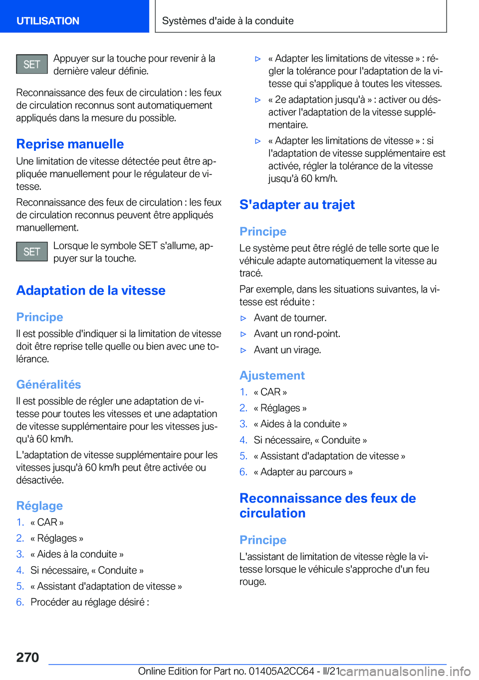 BMW 8 SERIES GRAN COUPE 2022  Notices Demploi (in French) �A�p�p�u�y�e�r��s�u�r��l�a��t�o�u�c�h�e��p�o�u�r��r�e�v�e�n�i�r��