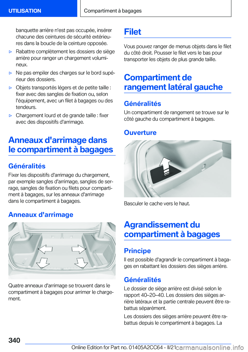 BMW 8 SERIES GRAN COUPE 2022  Notices Demploi (in French) �b�a�n�q�u�e�t�t�e��a�r�r�i�è�r�e��n�'�e�s�t��p�a�s��o�c�c�u�p�é�e�,��i�n�s�é�r�e�r�c�h�a�c�u�n�e��d�e�s��c�e�i�n�t�u�r�e�s��d�e��s�é�c�u�r�i�t�é��e�x�t�é�r�i�e�uj�r�e�s��d�a�n�s