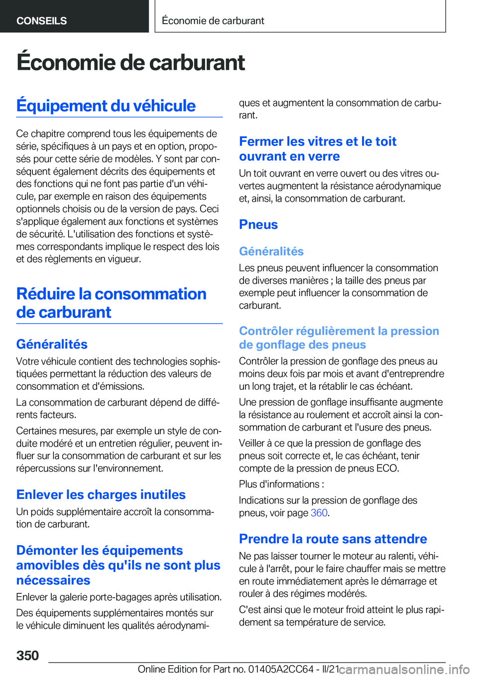 BMW 8 SERIES GRAN COUPE 2022  Notices Demploi (in French) �