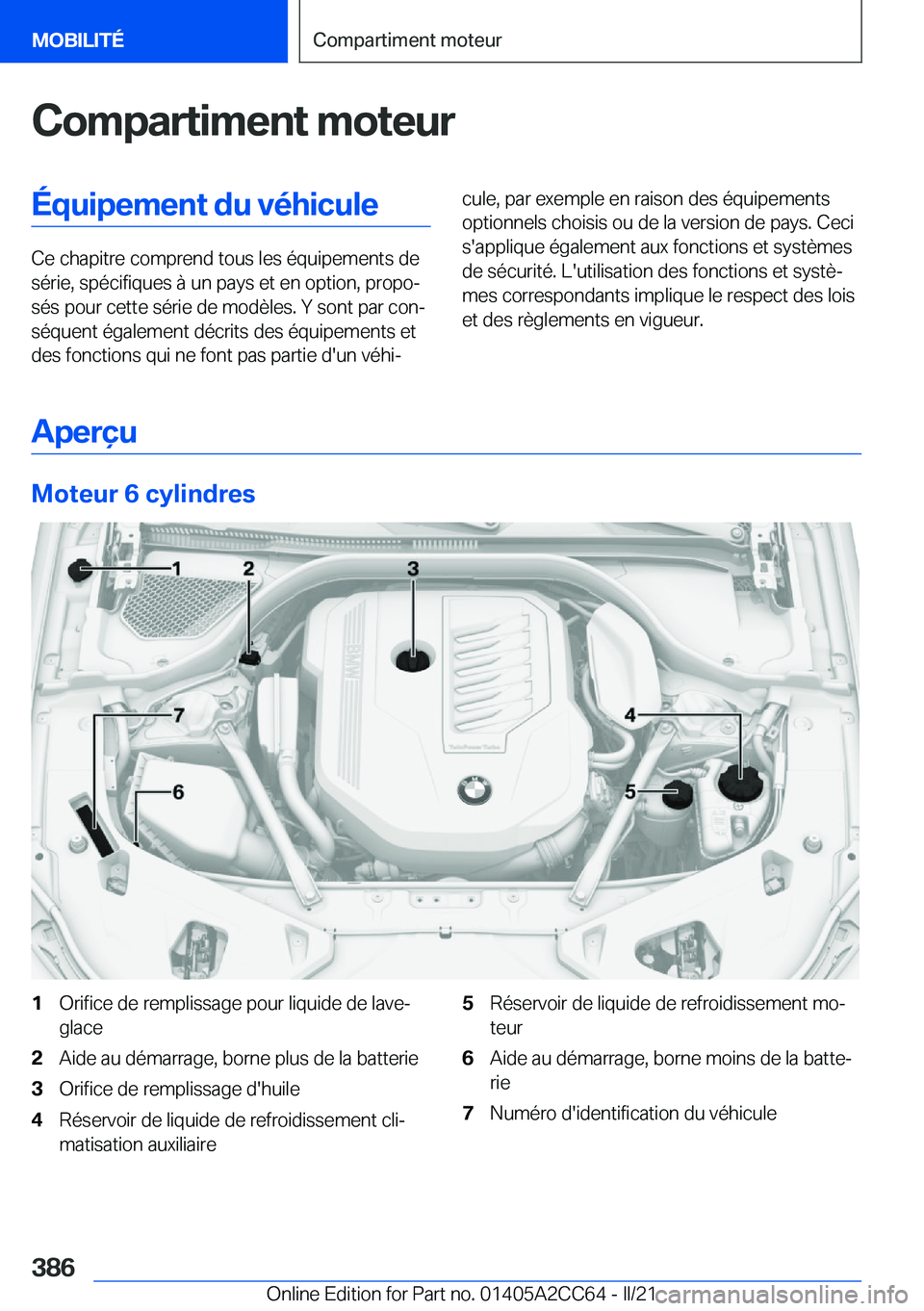 BMW 8 SERIES GRAN COUPE 2022  Notices Demploi (in French) �C�o�m�p�a�r�t�i�m�e�n�t��m�o�t�e�u�r�