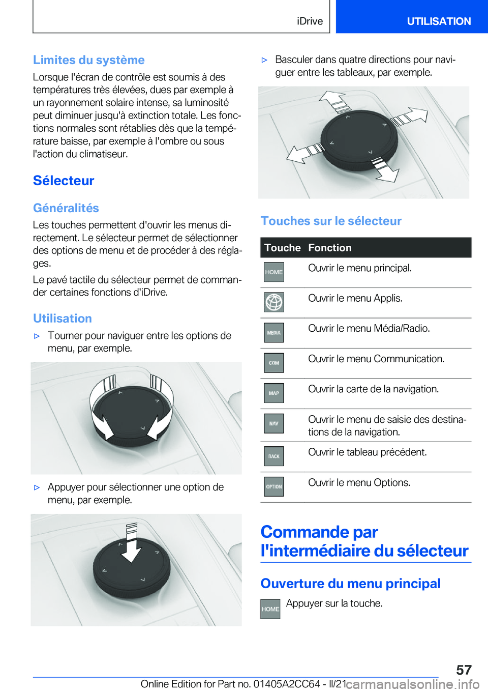 BMW 8 SERIES GRAN COUPE 2022  Notices Demploi (in French) �L�i�m�i�t�e�s��d�u��s�y�s�t�è�m�e
�L�o�r�s�q�u�e��l�'�é�c�r�a�n��d�e��c�o�n�t�r�