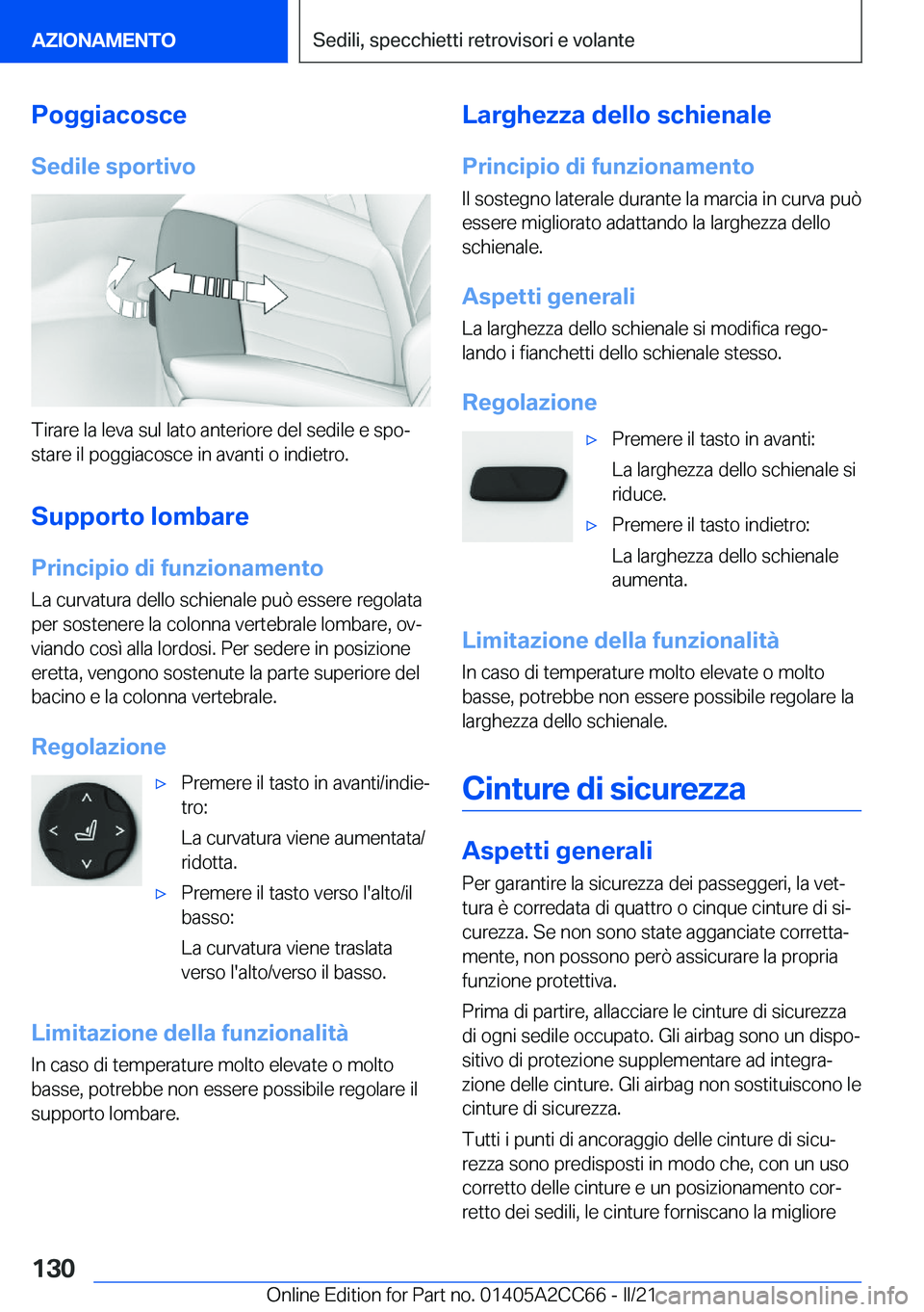 BMW 8 SERIES GRAN COUPE 2022  Libretti Di Uso E manutenzione (in Italian) �P�o�g�g�i�a�c�o�s�c�e
�S�e�d�i�l�e��s�p�o�r�t�i�v�o
�T�i�r�a�r�e��l�a��l�e�v�a��s�u�l��l�a�t�o��a�n�t�e�r�i�o�r�e��d�e�l��s�e�d�i�l�e��e��s�p�oª
�s�t�a�r�e��i�l��p�o�g�g�i�a�c�o�s�c�e�