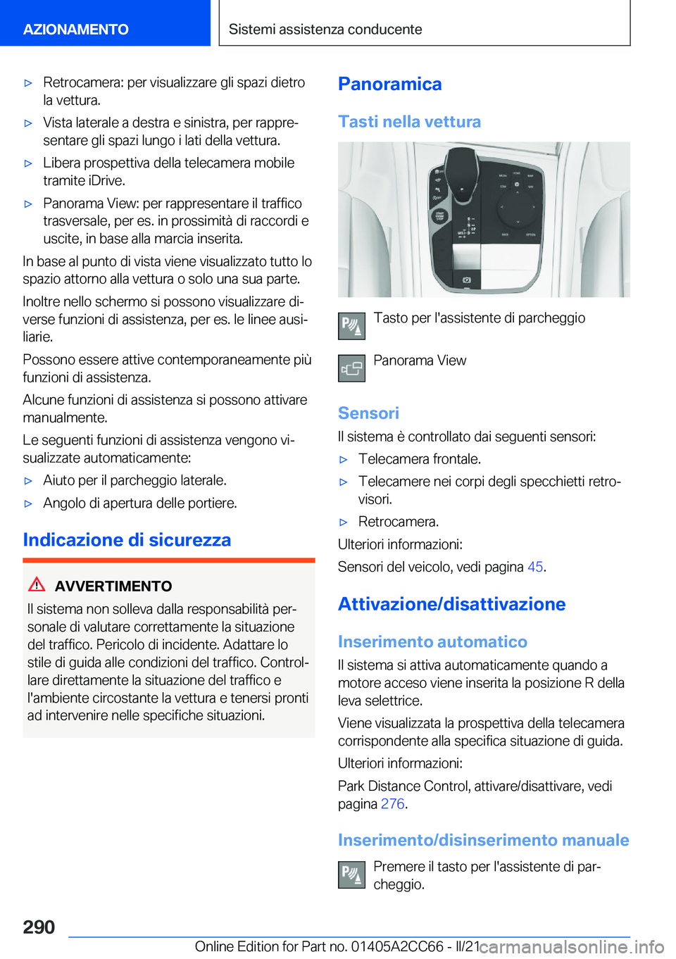 BMW 8 SERIES GRAN COUPE 2022  Libretti Di Uso E manutenzione (in Italian) 'x�R�e�t�r�o�c�a�m�e�r�a�:��p�e�r��v�i�s�u�a�l�i�z�z�a�r�e��g�l�i��s�p�a�z�i��d�i�e�t�r�o�l�a��v�e�t�t�u�r�a�.'x�V�i�s�t�a��l�a�t�e�r�a�l�e��a��d�e�s�t�r�a��e��s�i�n�i�s�t�r�a�,��p
