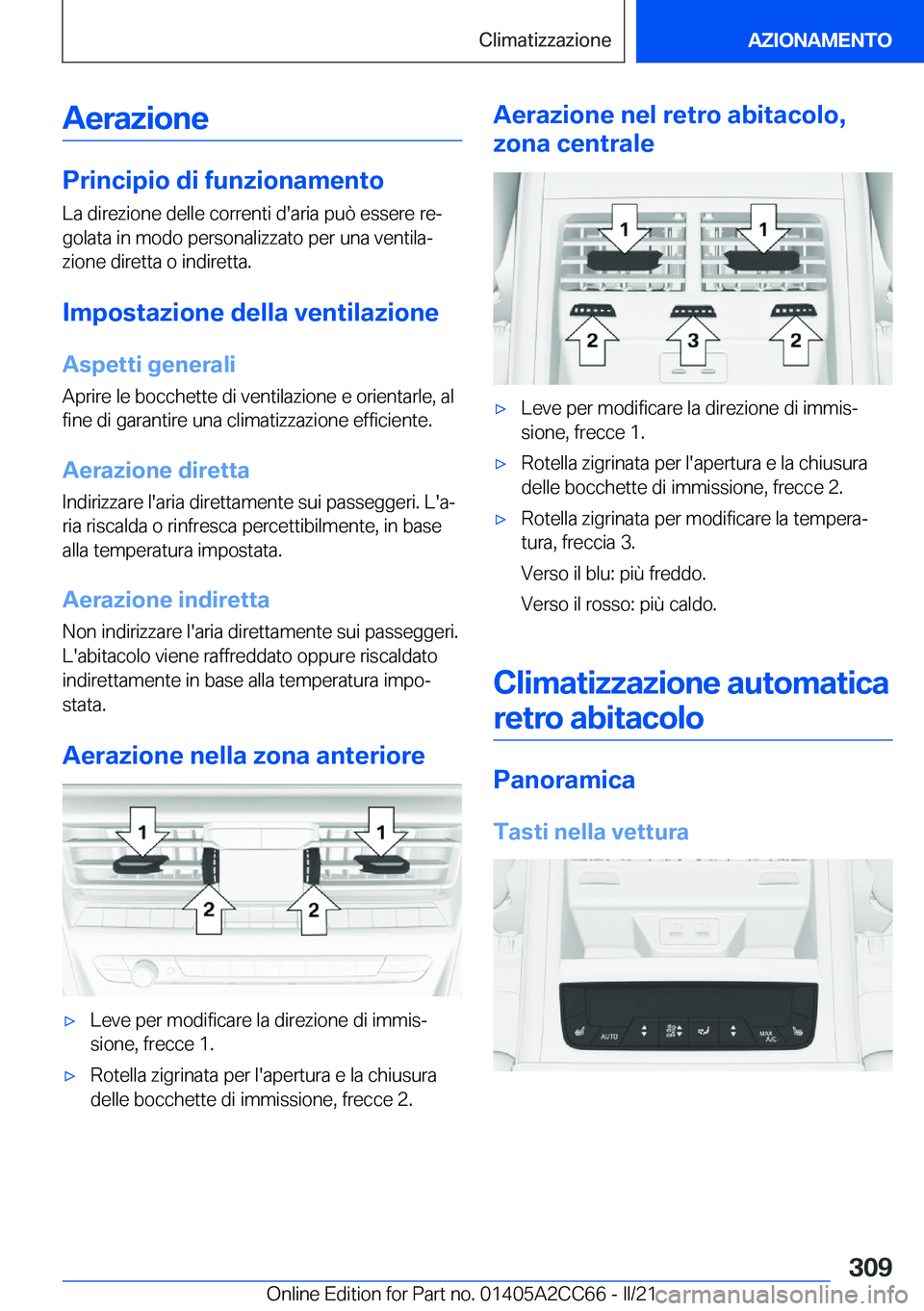 BMW 8 SERIES GRAN COUPE 2022  Libretti Di Uso E manutenzione (in Italian) �A�e�r�a�z�i�o�n�e
�P�r�i�n�c�i�p�i�o��d�i��f�u�n�z�i�o�n�a�m�e�n�t�o�L�a��d�i�r�e�z�i�o�n�e��d�e�l�l�e��c�o�r�r�e�n�t�i��d�'�a�r�i�a��p�u�