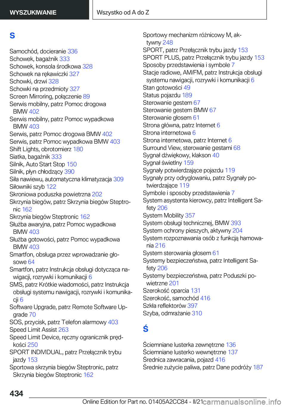 BMW 8 SERIES GRAN COUPE 2022  Instrukcja obsługi (in Polish) �S�S�a�m�o�c�h�