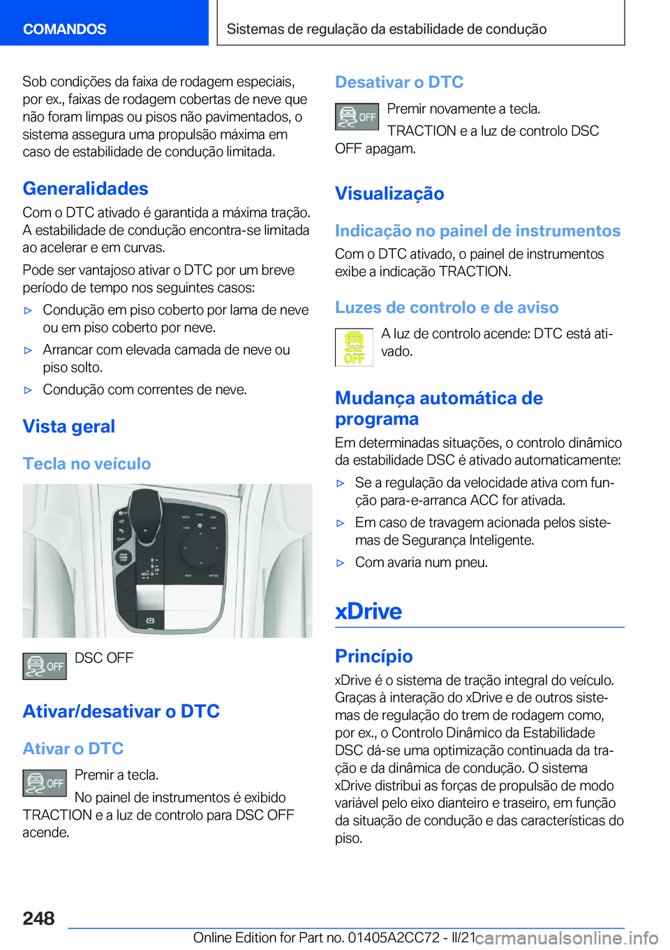 BMW 8 SERIES GRAN COUPE 2022  Manual do condutor (in Portuguese) �S�o�b��c�o�n�d�i�