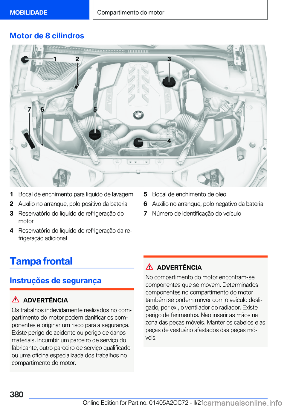 BMW 8 SERIES GRAN COUPE 2022  Manual do condutor (in Portuguese) �M�o�t�o�r��d�e��8��c�i�l�i�n�d�r�o�s�1�B�o�c�a�l��d�e��e�n�c�h�i�m�e�n�t�o��p�a�r�a��l�