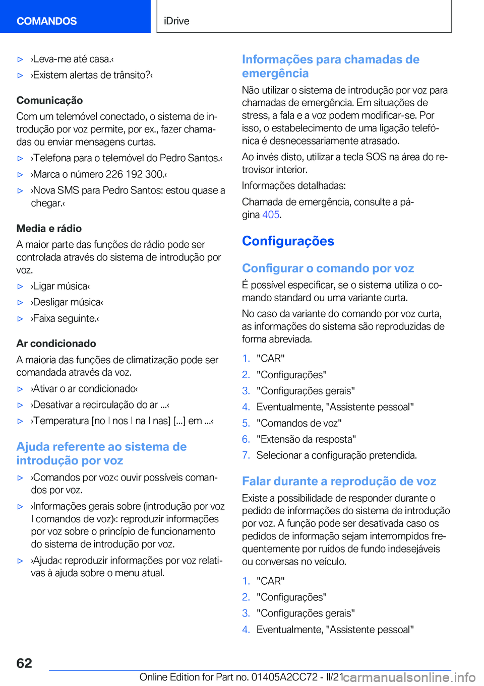 BMW 8 SERIES GRAN COUPE 2022  Manual do condutor (in Portuguese) x