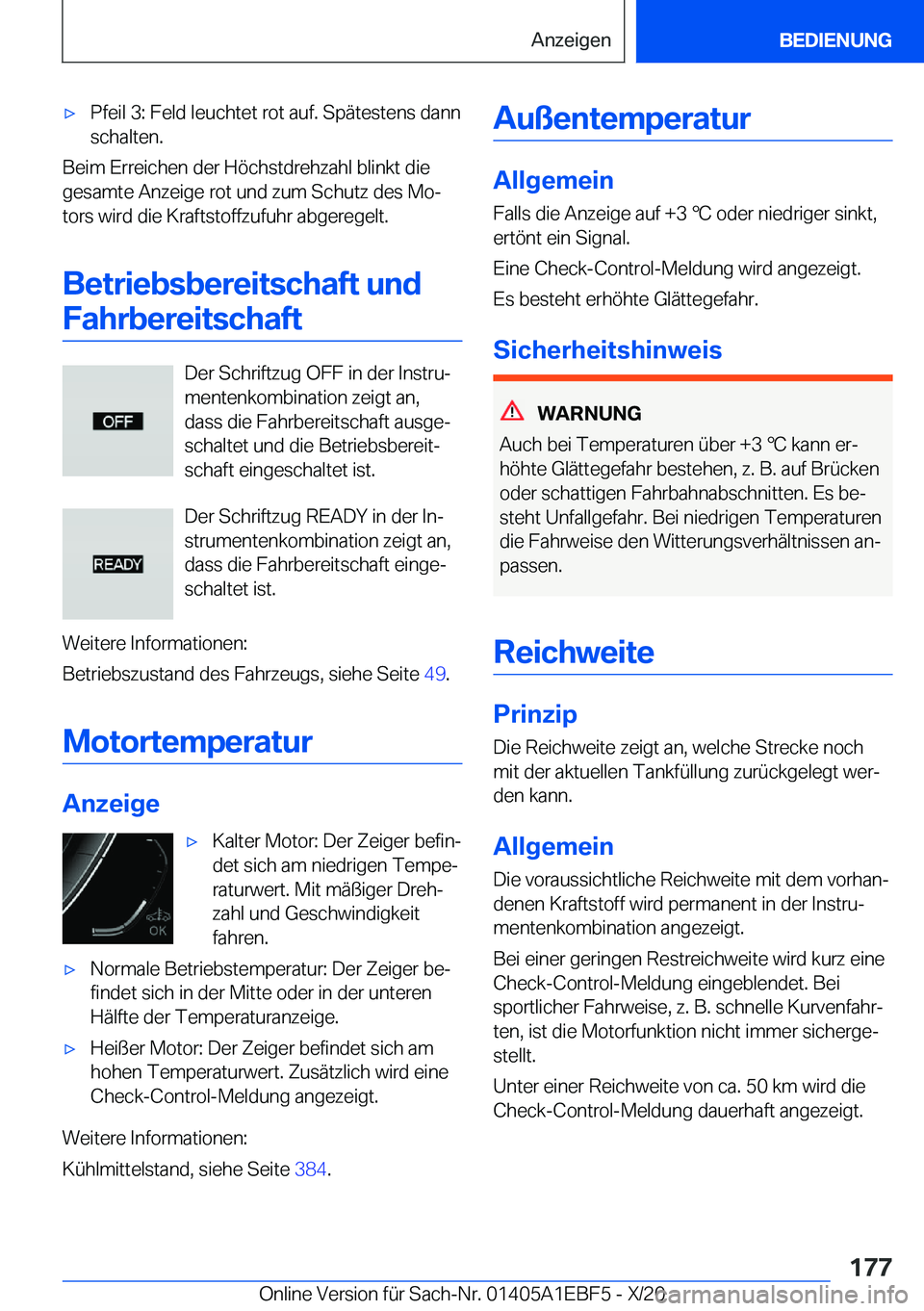 BMW 8 SERIES GRAN COUPE 2021  Betriebsanleitungen (in German) x�P�f�e�i�l��3�:��F�e�l�d��l�e�u�c�h�t�e�t��r�o�t��a�u�f�.��S�p�
