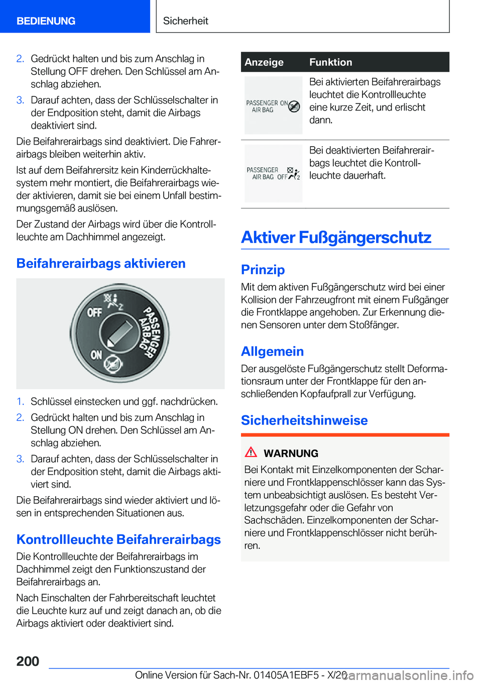 BMW 8 SERIES GRAN COUPE 2021  Betriebsanleitungen (in German) �2�.�G�e�d�r�