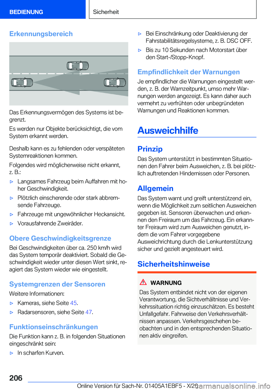 BMW 8 SERIES GRAN COUPE 2021  Betriebsanleitungen (in German) �E�r�k�e�n�n�u�n�g�s�b�e�r�e�i�c�h
�D�a�s��E�r�k�e�n�n�u�n�g�s�v�e�r�m�