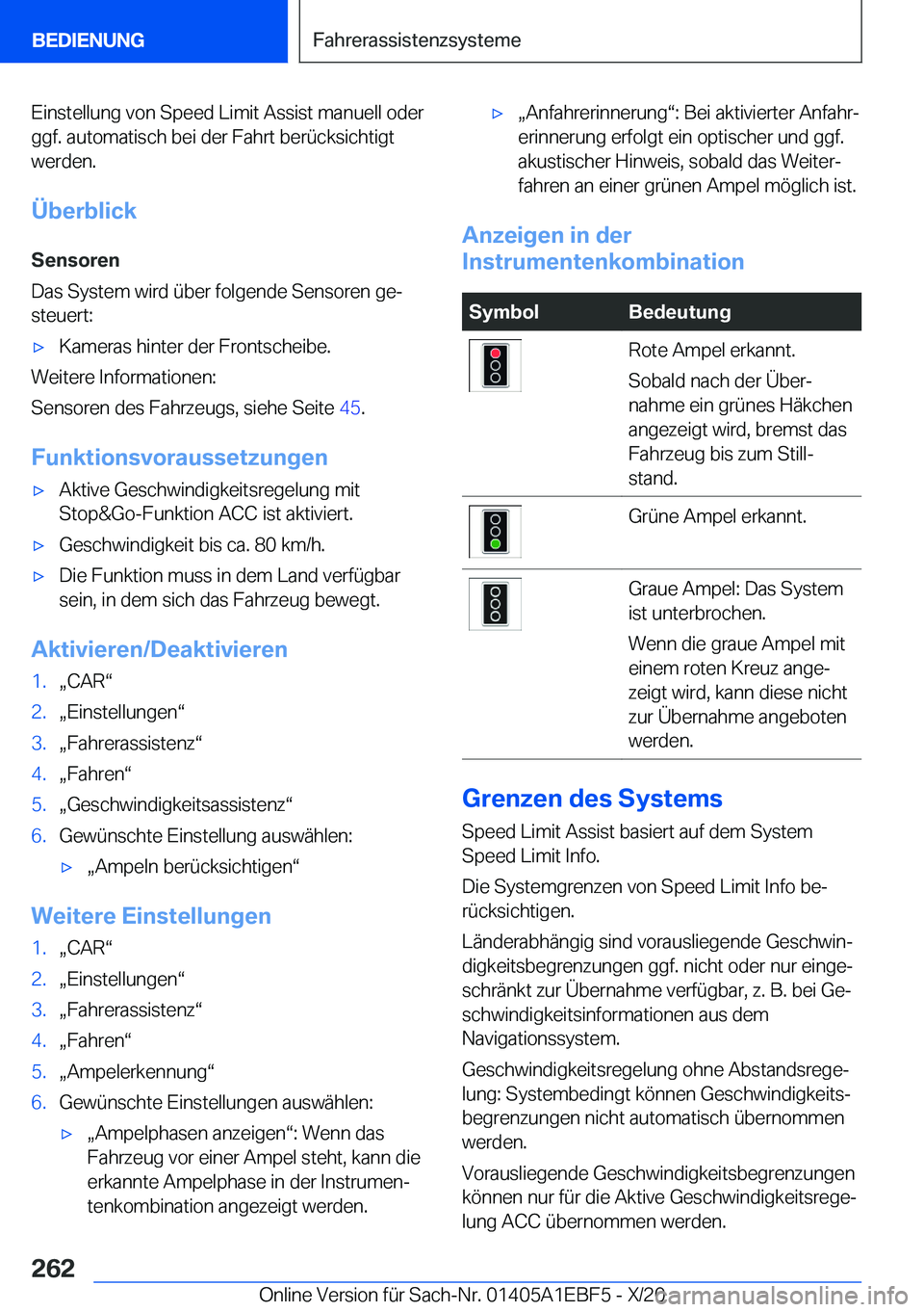 BMW 8 SERIES GRAN COUPE 2021  Betriebsanleitungen (in German) �E�i�n�s�t�e�l�l�u�n�g��v�o�n��S�p�e�e�d��L�i�m�i�t��A�s�s�i�s�t��m�a�n�u�e�l�l��o�d�e�r�g�g�f�.��a�u�t�o�m�a�t�i�s�c�h��b�e�i��d�e�r��F�a�h�r�t��b�e�r�