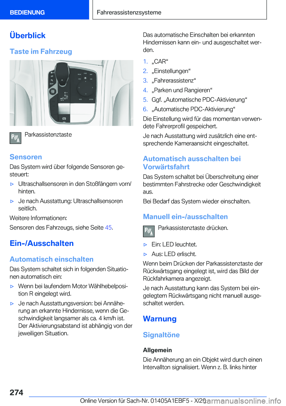 BMW 8 SERIES GRAN COUPE 2021  Betriebsanleitungen (in German) �