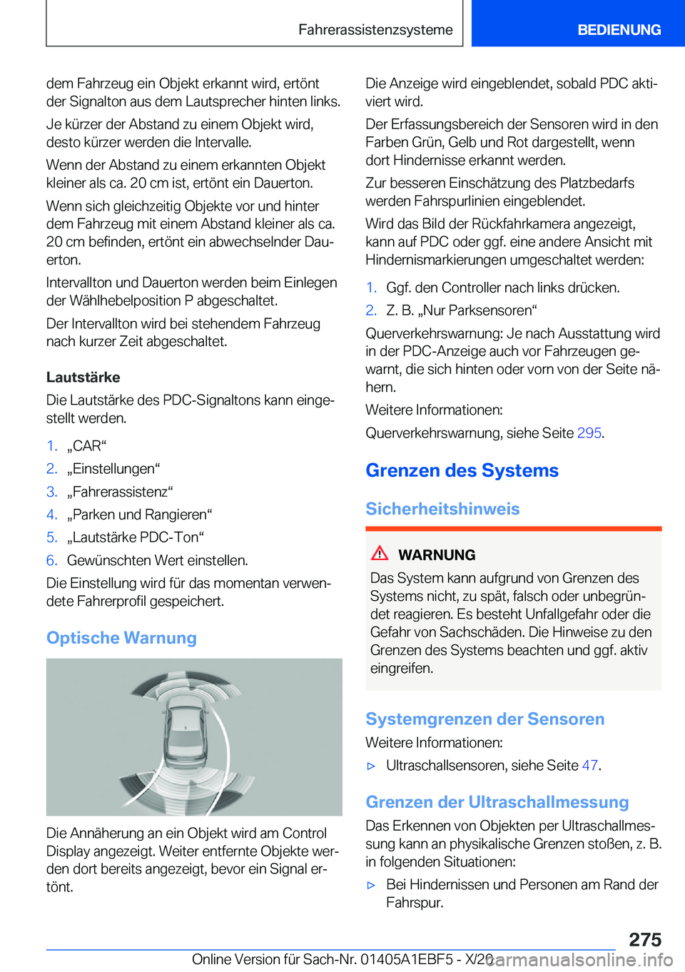 BMW 8 SERIES GRAN COUPE 2021  Betriebsanleitungen (in German) �d�e�m��F�a�h�r�z�e�u�g��e�i�n��O�b�j�e�k�t��e�r�k�a�n�n�t��w�i�r�d�,��e�r�t�