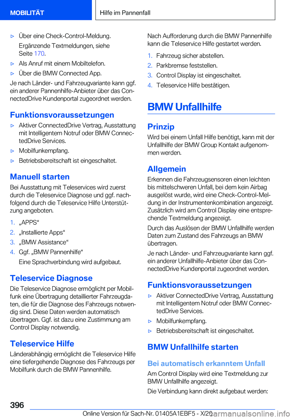 BMW 8 SERIES GRAN COUPE 2021  Betriebsanleitungen (in German) x�