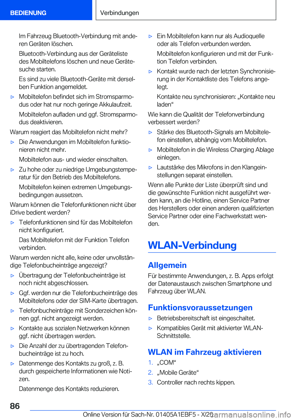 BMW 8 SERIES GRAN COUPE 2021  Betriebsanleitungen (in German) �I�m��F�a�h�r�z�e�u�g��B�l�u�e�t�o�o�t�h�-�V�e�r�b�i�n�d�u�n�g��m�i�t��a�n�d�ej�r�e�n��G�e�r�