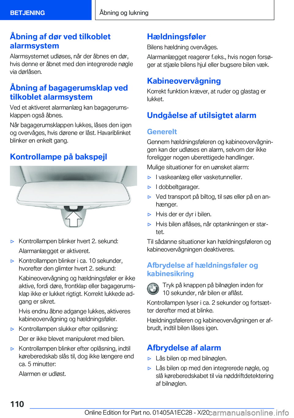 BMW 8 SERIES GRAN COUPE 2021  InstruktionsbØger (in Danish) �Å�b�n�i�n�g��a�f��d�