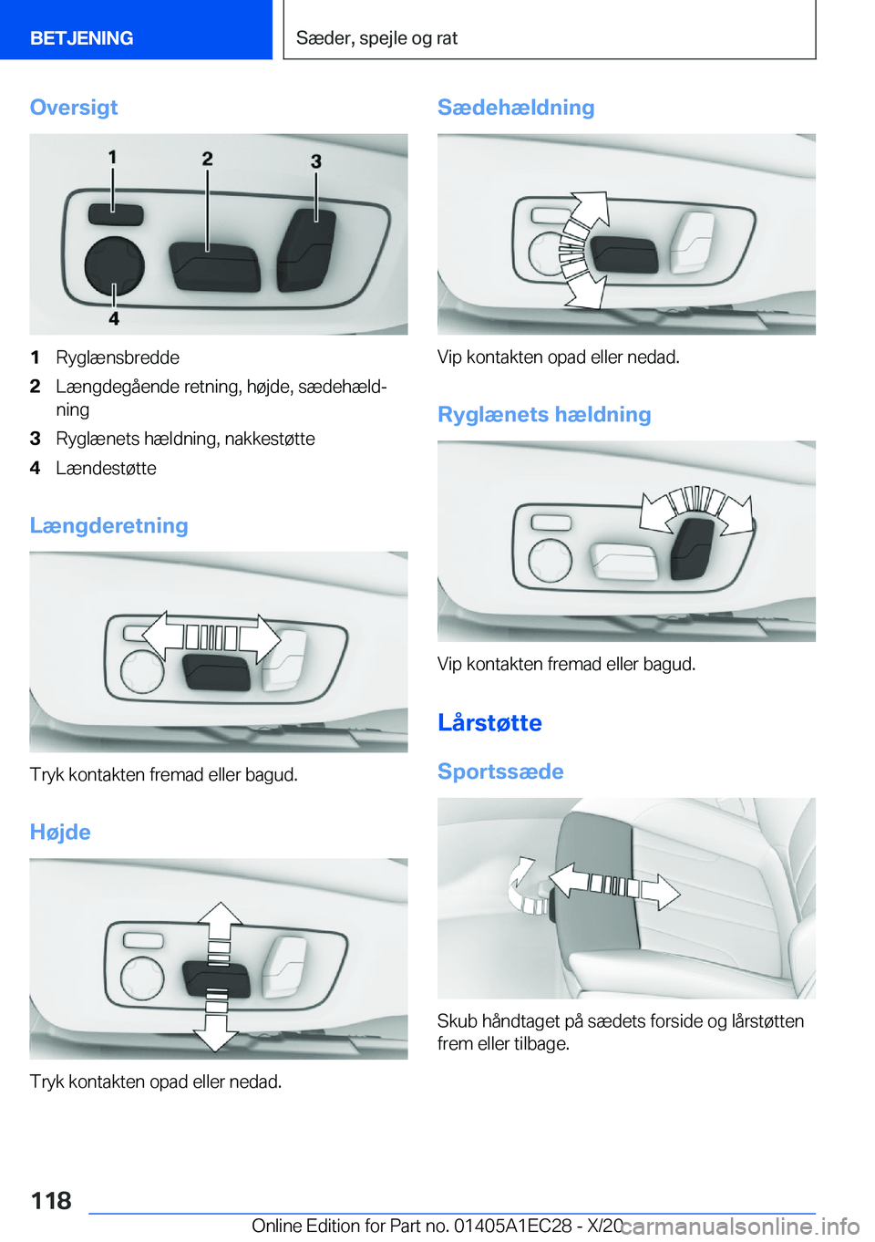BMW 8 SERIES GRAN COUPE 2021  InstruktionsbØger (in Danish) �O�v�e�r�s�i�g�t�1�R�y�g�l�æ�n�s�b�r�e�d�d�e�2�L�æ�n�g�d�e�g�å�e�n�d�e��r�e�t�n�i�n�g�,��h�