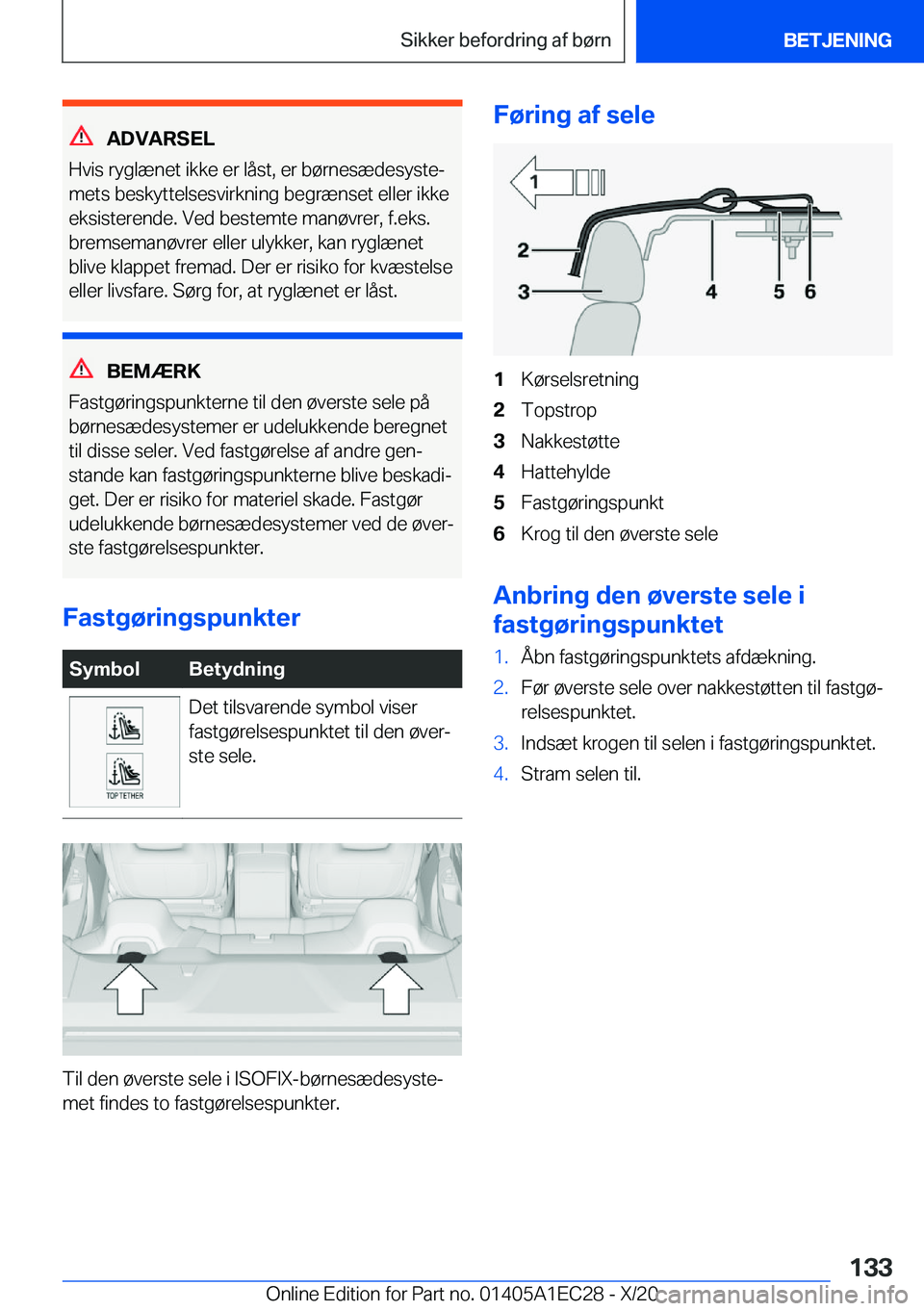 BMW 8 SERIES GRAN COUPE 2021  InstruktionsbØger (in Danish) �A�D�V�A�R�S�E�L
�H�v�i�s��r�y�g�l�æ�n�e�t��i�k�k�e��e�r��l�å�s�t�,��e�r��b�