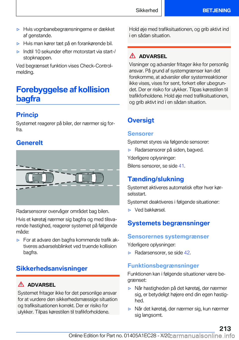 BMW 8 SERIES GRAN COUPE 2021  InstruktionsbØger (in Danish) 'x�H�v�i�s��v�o�g�n�b�a�n�e�b�e�g�r�æ�n�s�n�i�n�g�e�r�n�e��e�r��d�æ�k�k�e�t
�a�f��g�e�n�s�t�a�n�d�e�.'x�H�v�i�s��m�a�n��k�