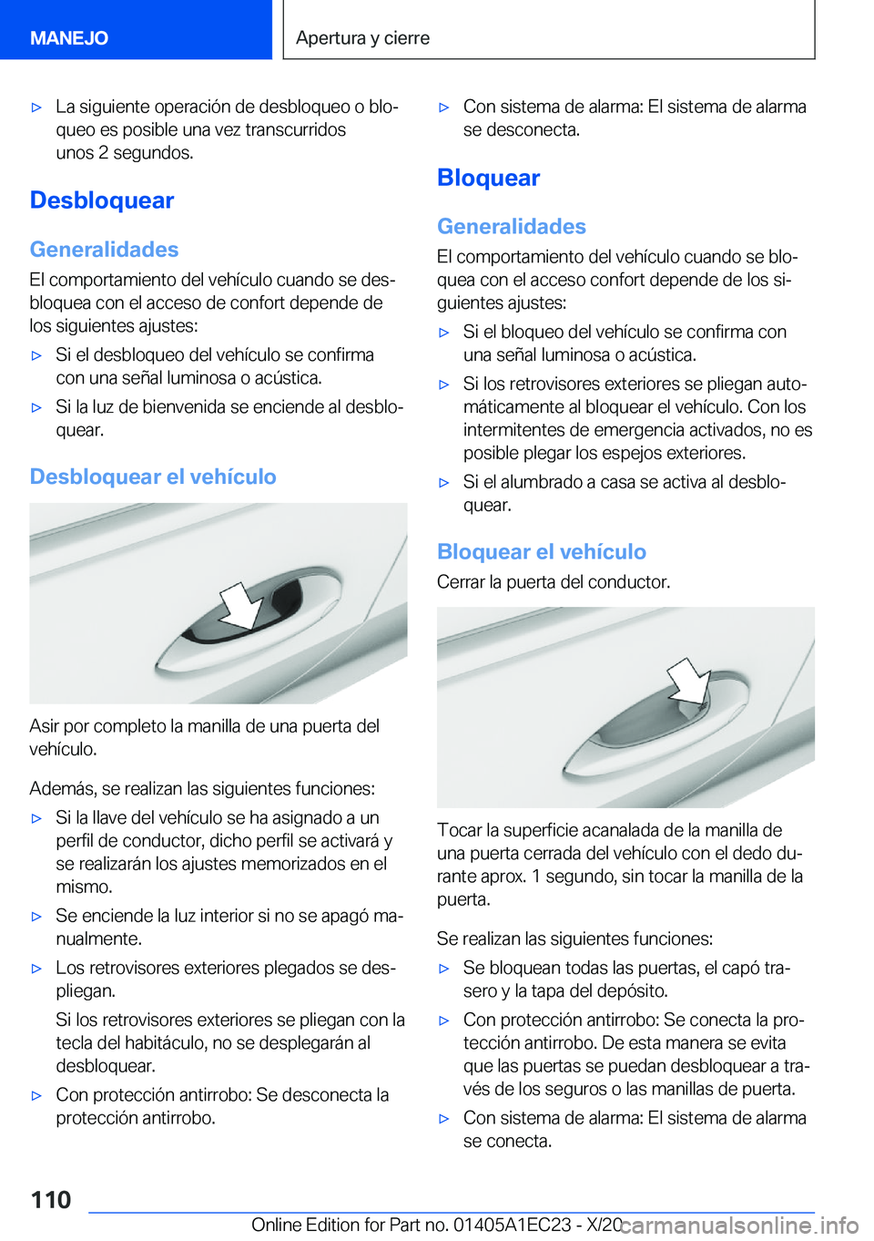 BMW 8 SERIES GRAN COUPE 2021  Manuales de Empleo (in Spanish) x�L�a��s�i�g�u�i�e�n�t�e��o�p�e�r�a�c�i�