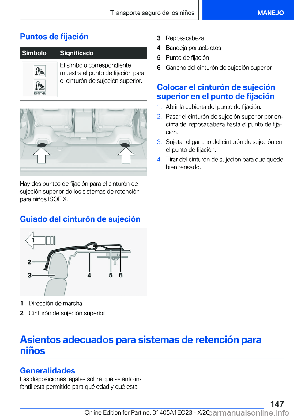 BMW 8 SERIES GRAN COUPE 2021  Manuales de Empleo (in Spanish) �P�u�n�t�o�s��d�e��f�i�j�a�c�i�