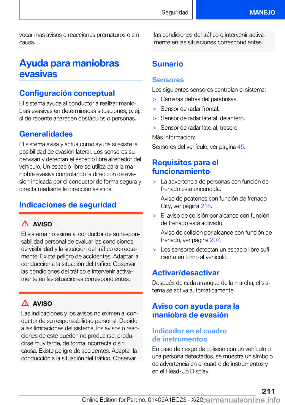 BMW 8 SERIES GRAN COUPE 2021  Manuales de Empleo (in Spanish) �v�o�c�a�r��m�