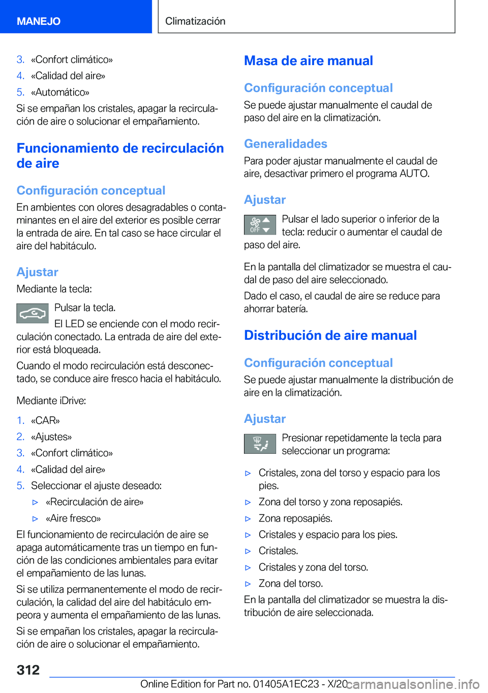 BMW 8 SERIES GRAN COUPE 2021  Manuales de Empleo (in Spanish) �3�.�«�C�o�n�f�o�r�t��c�l�i�m�