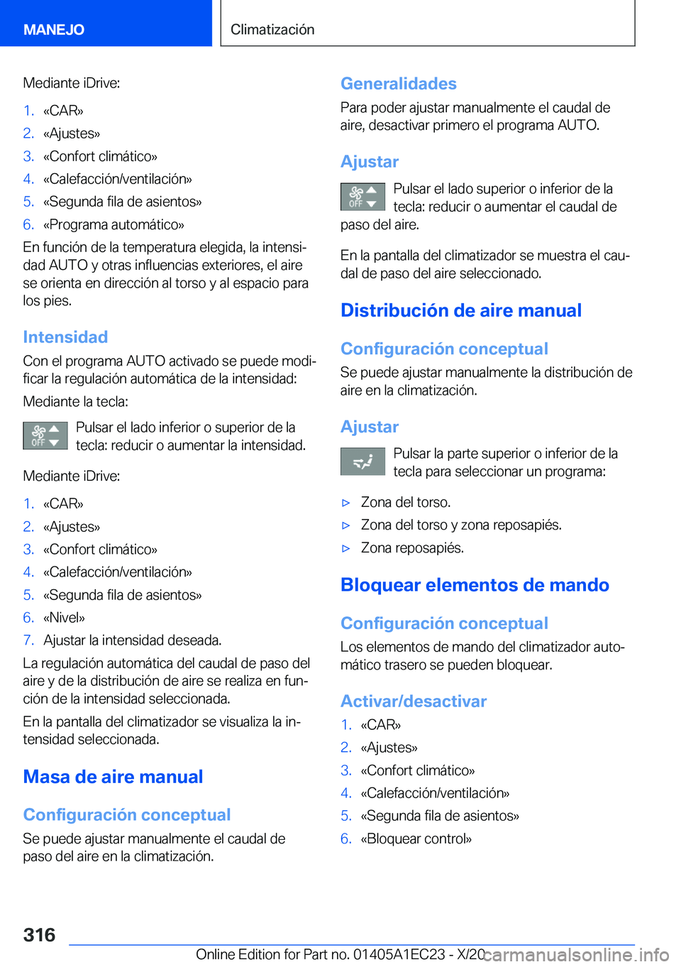 BMW 8 SERIES GRAN COUPE 2021  Manuales de Empleo (in Spanish) �M�e�d�i�a�n�t�e��i�D�r�i�v�e�:�1�.�«�C�A�R�{�2�.�«�A�j�u�s�t�e�s�{�3�.�«�C�o�n�f�o�r�t��c�l�i�m�