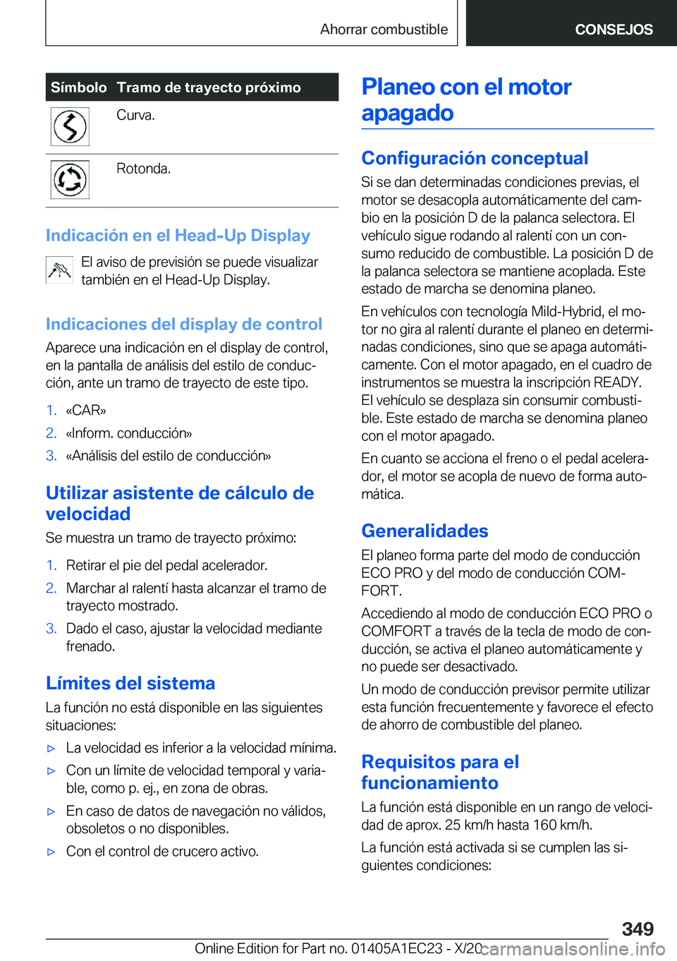 BMW 8 SERIES GRAN COUPE 2021  Manuales de Empleo (in Spanish) �S�