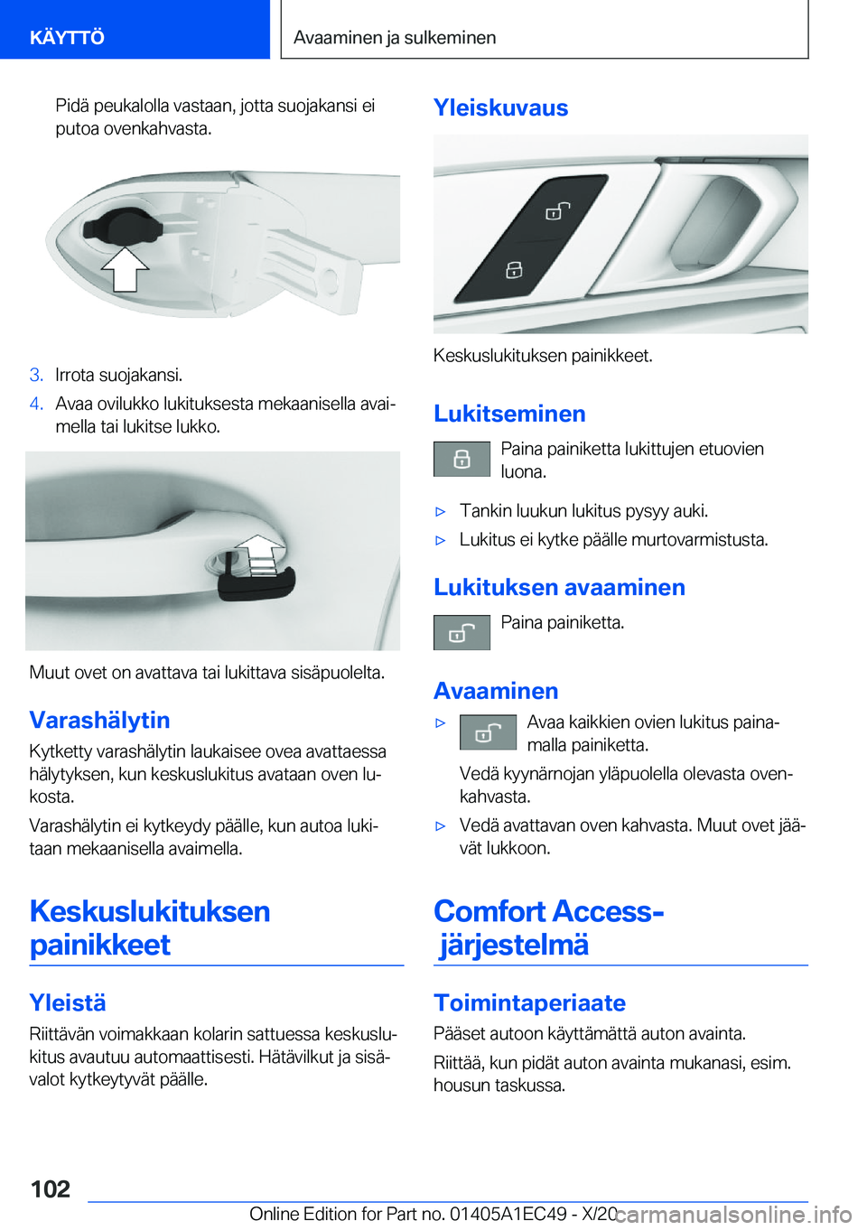 BMW 8 SERIES GRAN COUPE 2021  Omistajan Käsikirja (in Finnish) �P�i�d�