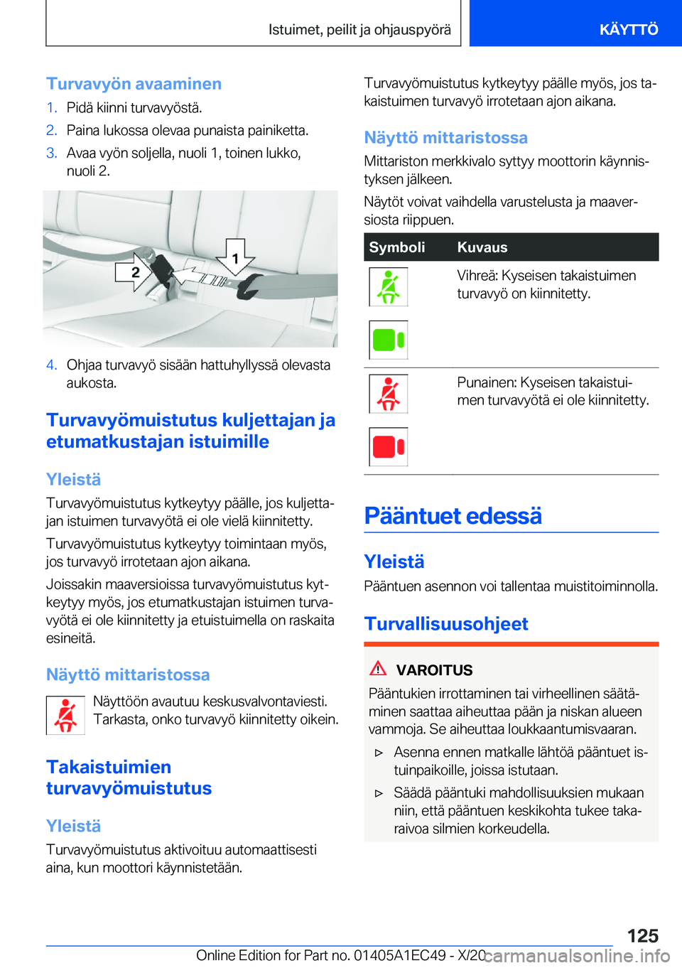 BMW 8 SERIES GRAN COUPE 2021  Omistajan Käsikirja (in Finnish) �T�u�r�v�a�v�y�