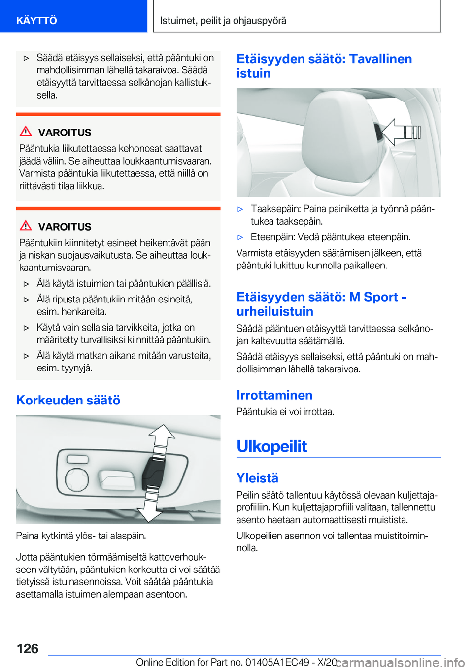 BMW 8 SERIES GRAN COUPE 2021  Omistajan Käsikirja (in Finnish) 'x�S�