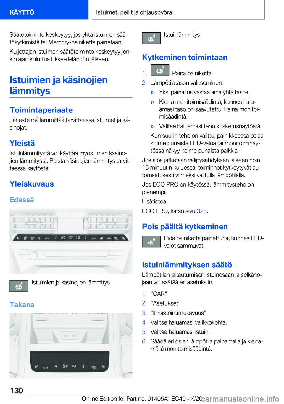 BMW 8 SERIES GRAN COUPE 2021  Omistajan Käsikirja (in Finnish) �S�