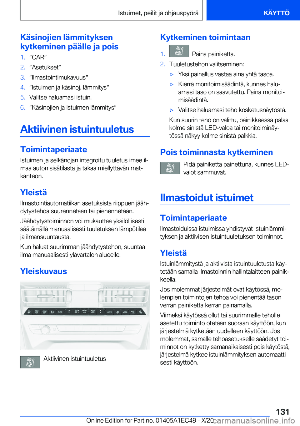 BMW 8 SERIES GRAN COUPE 2021  Omistajan Käsikirja (in Finnish) �K�