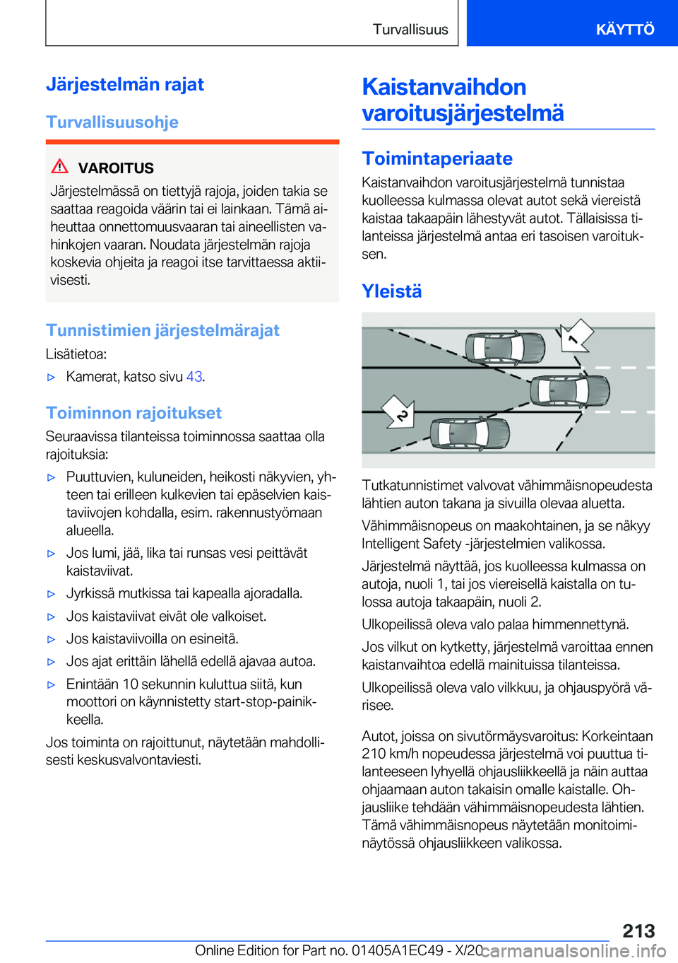BMW 8 SERIES GRAN COUPE 2021  Omistajan Käsikirja (in Finnish) �J�