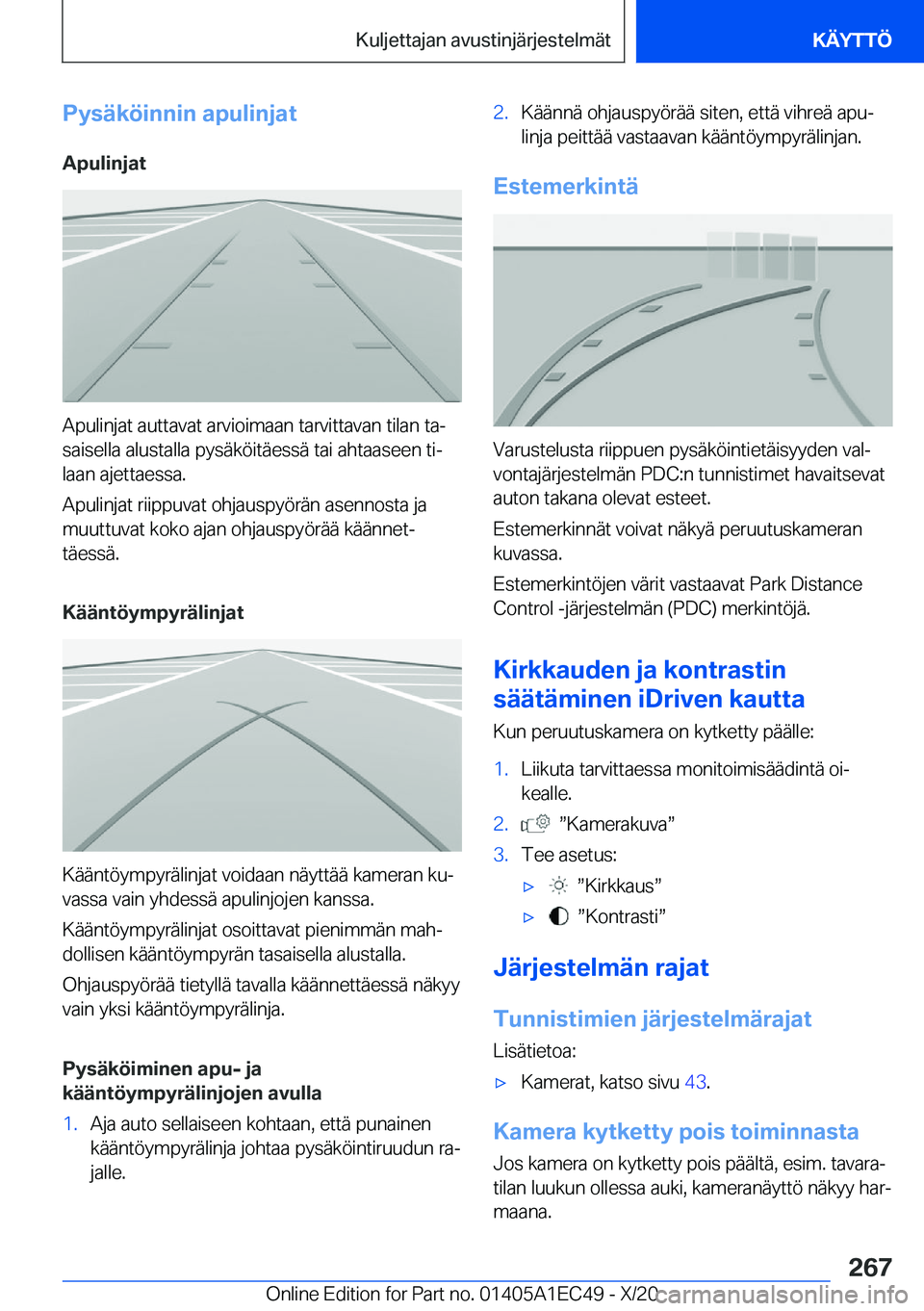 BMW 8 SERIES GRAN COUPE 2021  Omistajan Käsikirja (in Finnish) �P�y�s�