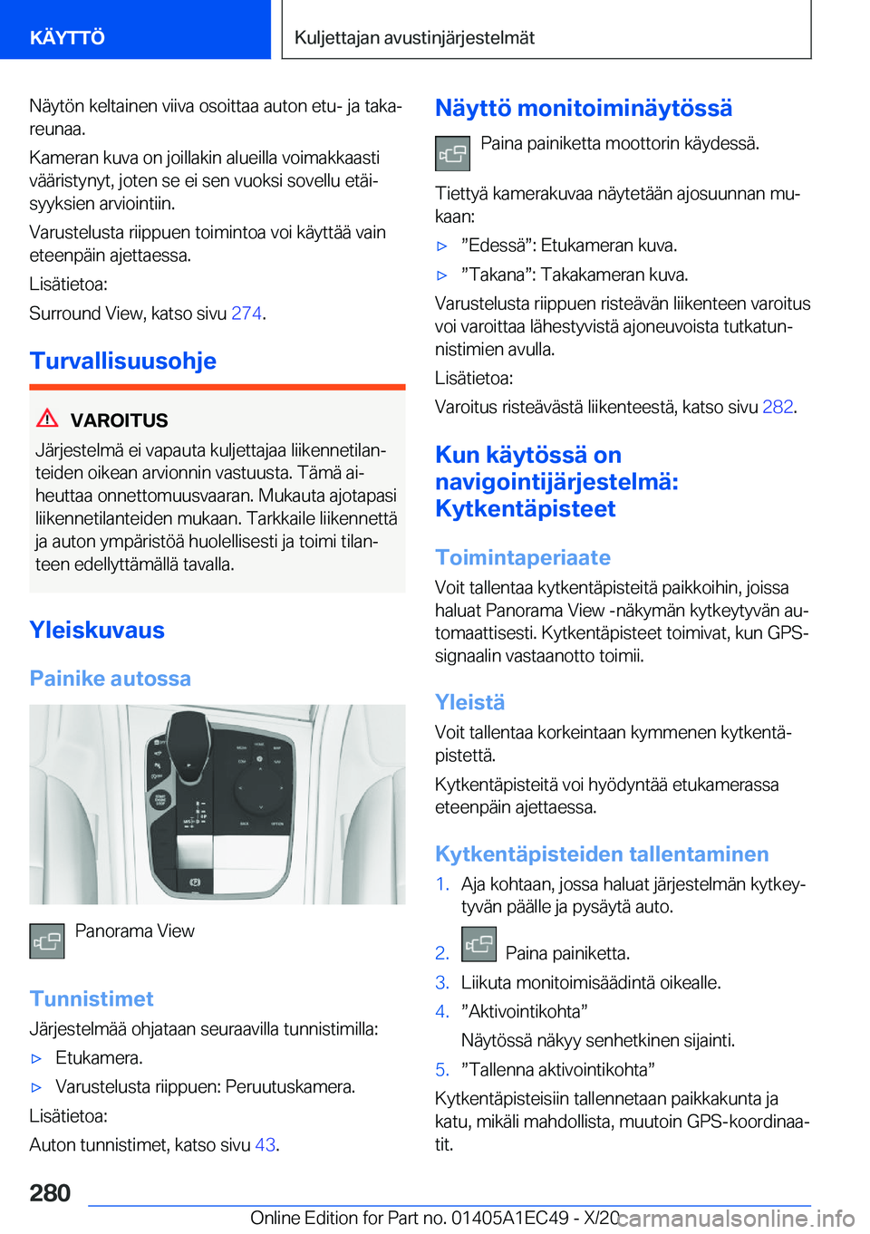 BMW 8 SERIES GRAN COUPE 2021  Omistajan Käsikirja (in Finnish) �N�