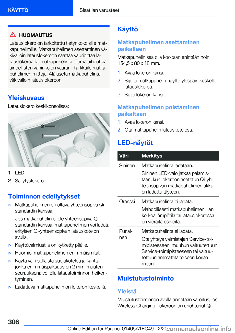 BMW 8 SERIES GRAN COUPE 2021  Omistajan Käsikirja (in Finnish) �H�U�O�M�A�U�T�U�S
�L�a�t�a�u�s�l�o�k�e�r�o��o�n��t�a�r�k�o�i�t�e�t�t�u��t�i�e�t�y�n�k�o�k�o�i�s�i�l�l�e��m�a�tj �k�a�p�u�h�e�l�i�m�i�l�l�e�.��M�a�t�k�a�p�u�h�e�l�i�m�e�n��a�s�e�t�t�a�m�i�n�e�n