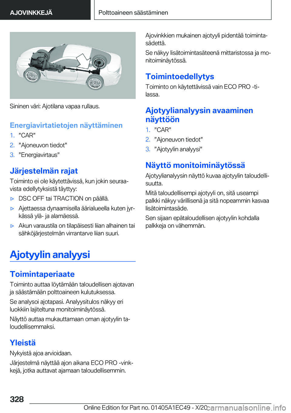 BMW 8 SERIES GRAN COUPE 2021  Omistajan Käsikirja (in Finnish) �S�i�n�i�n�e�n��v�